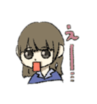 おこげ髪色の女の子（個別スタンプ：10）
