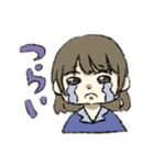 おこげ髪色の女の子（個別スタンプ：11）