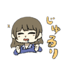 おこげ髪色の女の子（個別スタンプ：12）