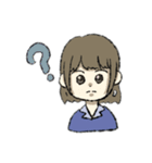 おこげ髪色の女の子（個別スタンプ：16）