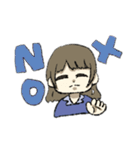 おこげ髪色の女の子（個別スタンプ：19）