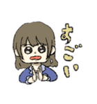 おこげ髪色の女の子（個別スタンプ：21）