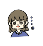 おこげ髪色の女の子（個別スタンプ：27）
