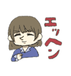 おこげ髪色の女の子（個別スタンプ：28）