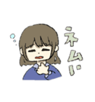 おこげ髪色の女の子（個別スタンプ：32）