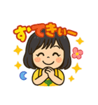 とにかく元気な女の子スタンプ。（個別スタンプ：3）