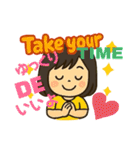 とにかく元気な女の子スタンプ。（個別スタンプ：10）