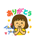 とにかく元気な女の子スタンプ。（個別スタンプ：21）