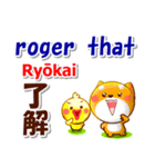 英語と日本語（ローマ字発音付き）連絡用（個別スタンプ：14）