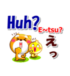 英語と日本語（ローマ字発音付き）連絡用（個別スタンプ：19）
