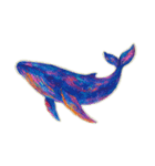 幻想的なクジラ（個別スタンプ：1）