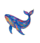 幻想的なクジラ（個別スタンプ：2）