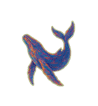 幻想的なクジラ（個別スタンプ：4）