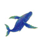 幻想的なクジラ（個別スタンプ：5）