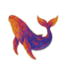 幻想的なクジラ（個別スタンプ：9）