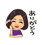 ボブヘア女性の日常スタンプ（個別スタンプ：21）
