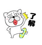 【夏】ぶさいく犬52（個別スタンプ：33）