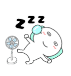 【夏】丸くて白いヤツ62（個別スタンプ：40）