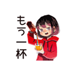 ちょうどいい女の子の宅飲み女子会（個別スタンプ：7）