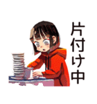 ちょうどいい女の子の宅飲み女子会（個別スタンプ：34）