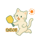 ピックルボールねこちゃん（個別スタンプ：2）