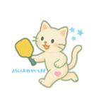 ピックルボールねこちゃん（個別スタンプ：4）