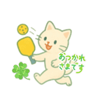 ピックルボールねこちゃん（個別スタンプ：6）