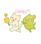 ピックルボールねこちゃん（個別スタンプ：10）