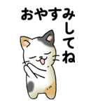 気遣い三毛猫（個別スタンプ：8）