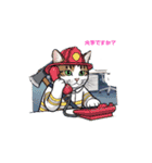 白茶猫シーちゃんの連絡下さいシリーズ（個別スタンプ：4）