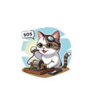 白茶猫シーちゃんの連絡下さいシリーズ（個別スタンプ：12）