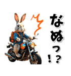即返信♡バイク好き うさぎ（個別スタンプ：6）