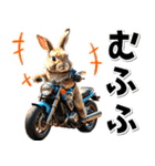 即返信♡バイク好き うさぎ（個別スタンプ：8）