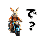 即返信♡バイク好き うさぎ（個別スタンプ：12）