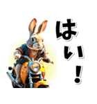 即返信♡バイク好き うさぎ（個別スタンプ：25）