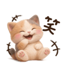【敬語】ふわふわ三毛猫3D/Vol.1（個別スタンプ：11）