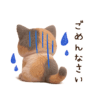 【敬語】ふわふわ三毛猫3D/Vol.1（個別スタンプ：39）
