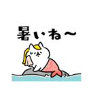 夏をまとうネコたち（個別スタンプ：14）