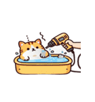 お風呂猫 リラックス（個別スタンプ：13）