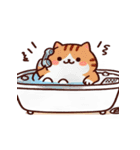 お風呂猫 リラックス（個別スタンプ：17）