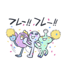 推し活にはげむ宇宙人スタンプ（個別スタンプ：19）