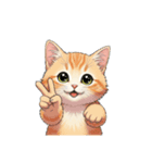 【Vサイン猫 2】（個別スタンプ：5）