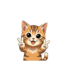 【Vサイン猫 2】（個別スタンプ：6）