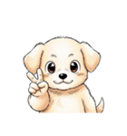【Vサイン犬 2】（個別スタンプ：6）