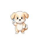【Vサイン犬 2】（個別スタンプ：8）
