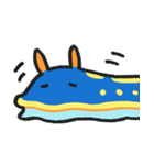 【ゆるかわ】毎日使える！アオウミウシ（個別スタンプ：38）