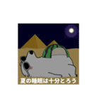 闇シロクマ【使用難易度★☆☆】夏（個別スタンプ：20）