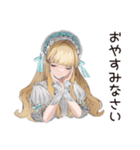 優雅なゴシック＆ロリータガール（個別スタンプ：19）