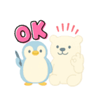 夏に使える ペンギンとシロクマスタンプ（個別スタンプ：2）