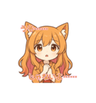 な〜ずカフェ さな 恋愛的リアクション（個別スタンプ：5）